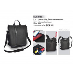 SLT 2730 3 in 1 Laptop Siling Bag (Fully Padded Bag) 